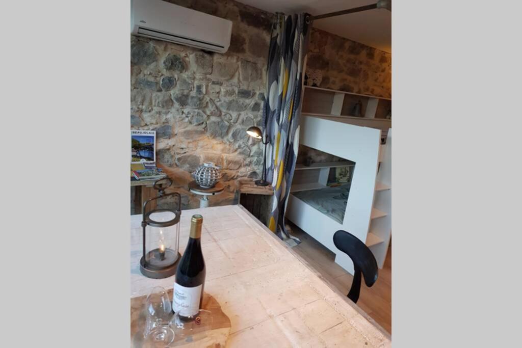 L'Idyllique - Studio Prive Sous Maison Saint-Didier-sur-Beaujeu Екстер'єр фото