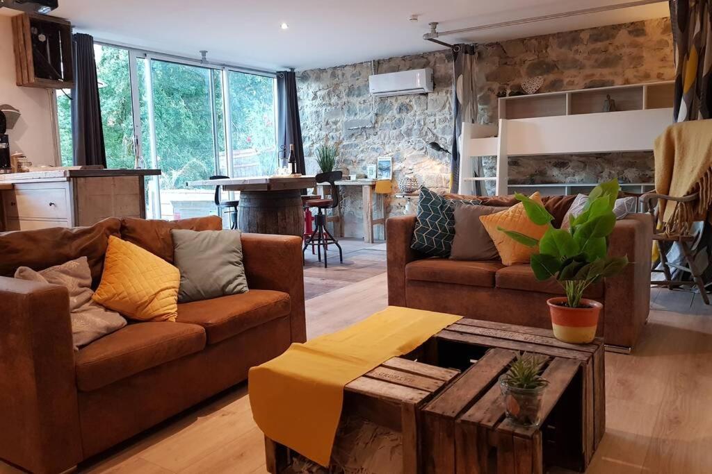 L'Idyllique - Studio Prive Sous Maison Saint-Didier-sur-Beaujeu Екстер'єр фото