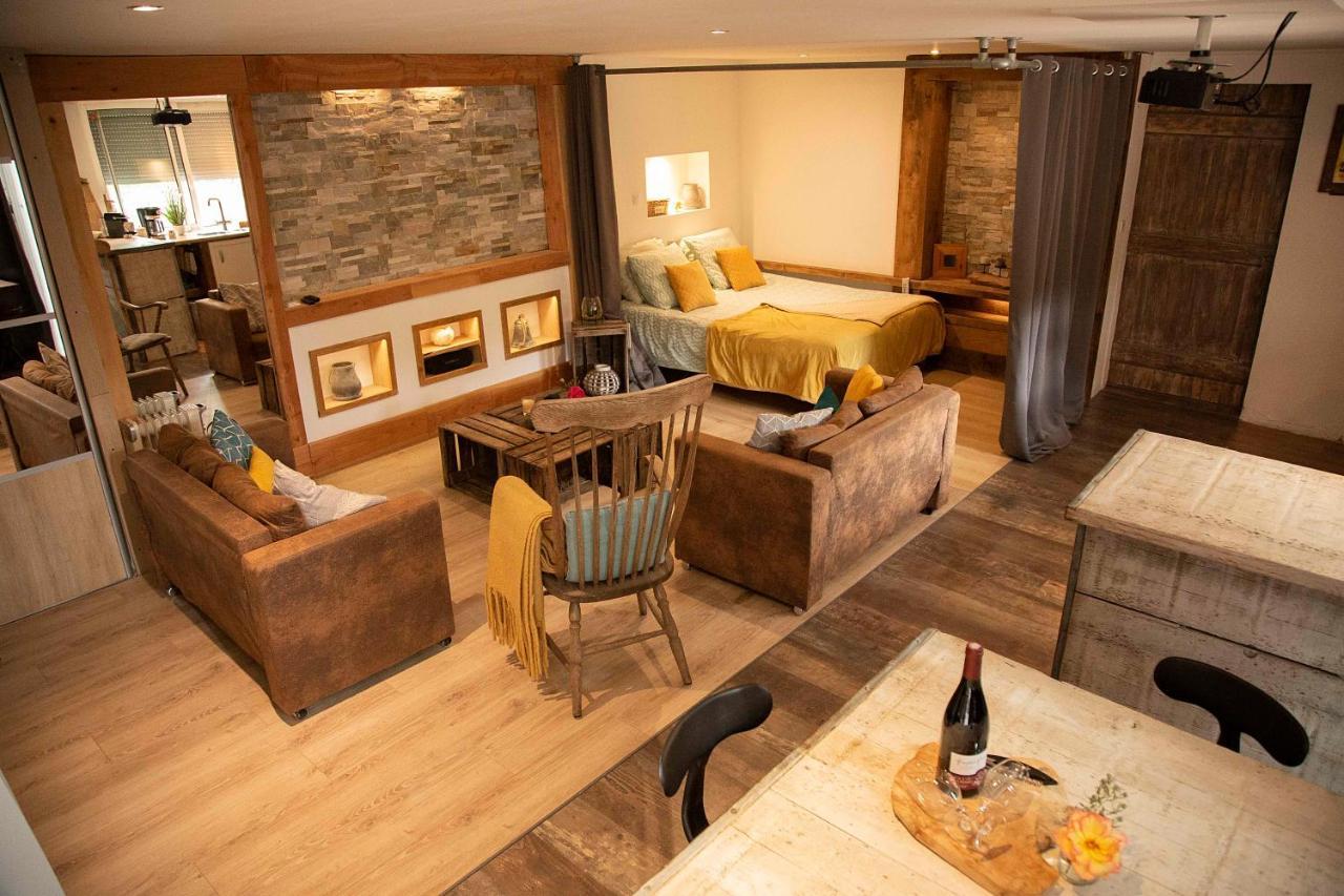 L'Idyllique - Studio Prive Sous Maison Saint-Didier-sur-Beaujeu Екстер'єр фото